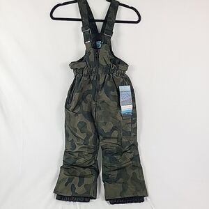 Iceburg Outerwear Boys Green Camo Snow Bibs Ski & Snowboard Pants Sz XS (4/5)